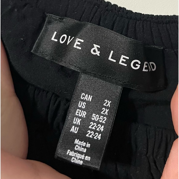 Love and Legend off the shoulder black top - Picture 5 of 5